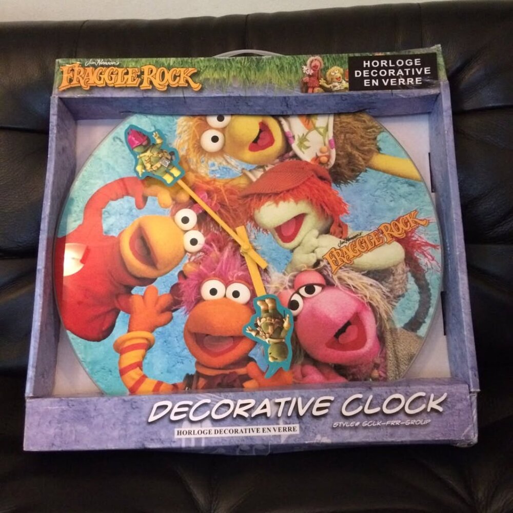 Fraggle Rock Hallmark Jim Henson Large Wall Clock New in Damaged Packaging